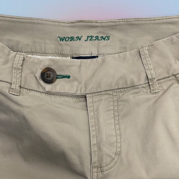 WORN JEANS Women’s 4/27 Bermuda Khaki Shorts - Picture 2 of 4